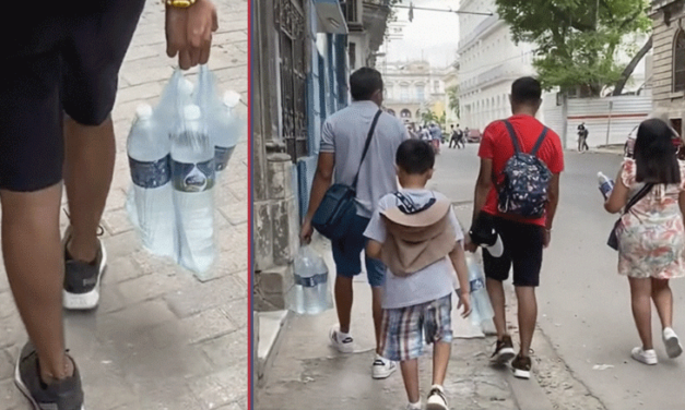 Turistas enfrentando la escasez de agua en Cuba