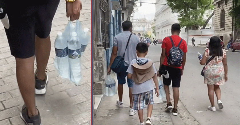 Turistas enfrentando la escasez de agua en Cuba